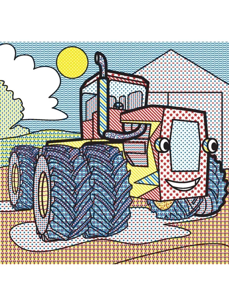Water Coloring. Giant Machines