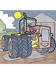 Water Coloring. Giant Machines