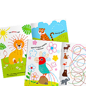 Wiederverwendbares Buch mit Wasserstift - Lustiger Zoo