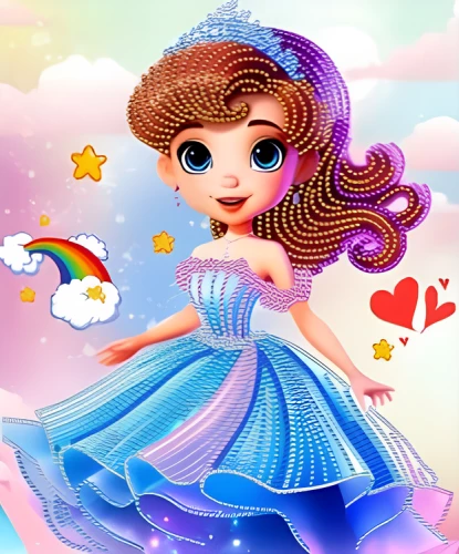 Diamantmosaik - Prinzessin