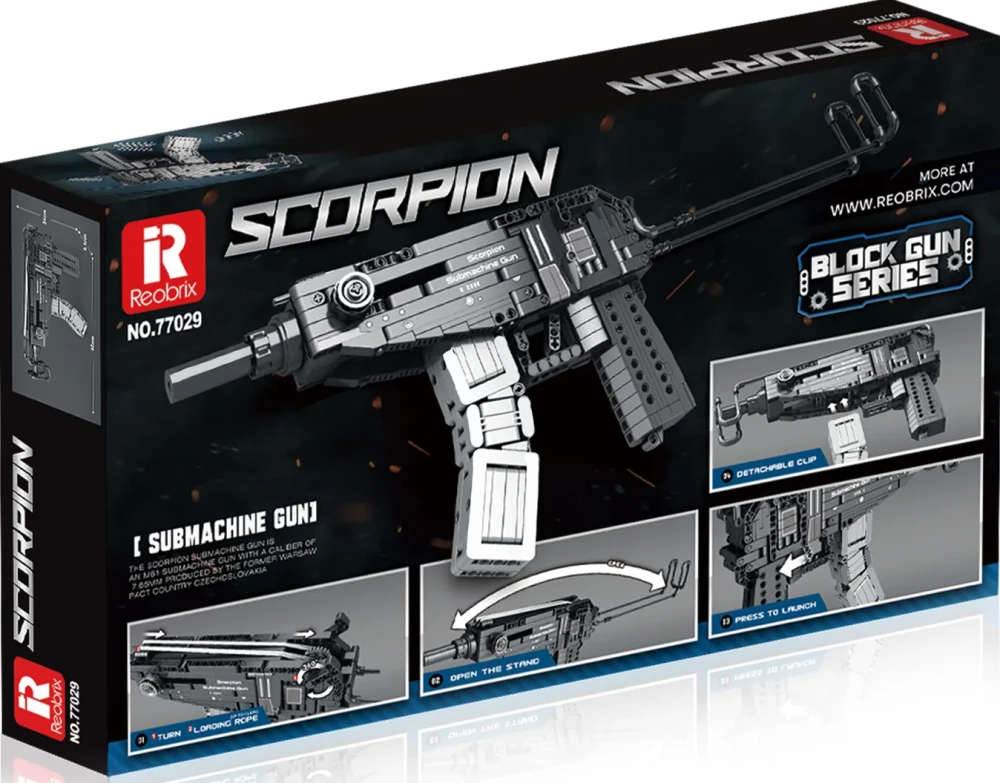 Konstruktor. SCORPION. Karabin maszynowy (566 elementów)