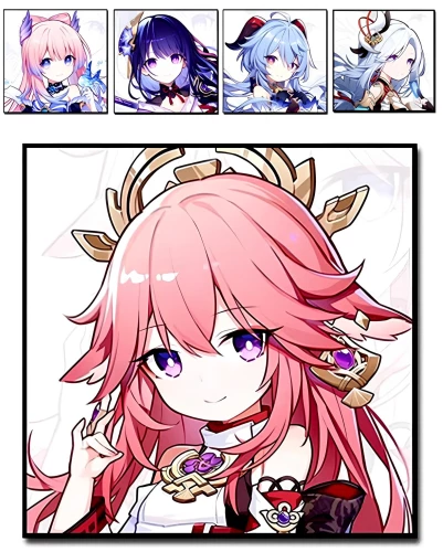 Diamantmosaik - Anime, 5 Designs