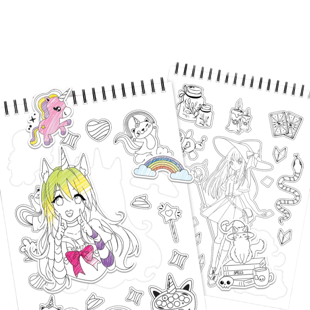 Stickerbook - Pomaluj i przyklej. Twój osobisty zeszyt naklejek