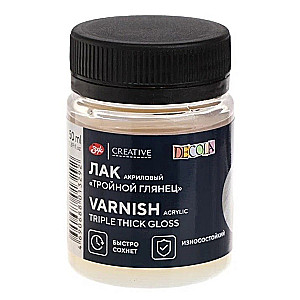 Akrilinė lako danga blizgi 50 ml talpos skardinė