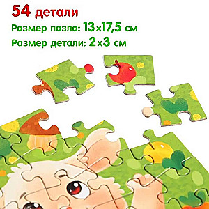 Kaninchen Benny. Set 3 in 1 (Pappbuch, Puzzle, Spielzeug)