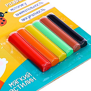 Applikationen mit Plastik. Für Kleinkinder. Häschen