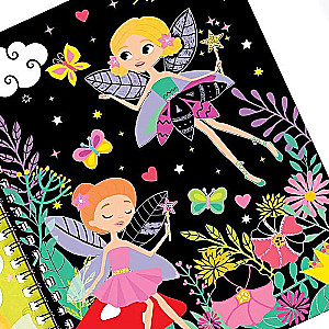 Activity Book with Tasks for Girls. Scratch Art. Unicorn