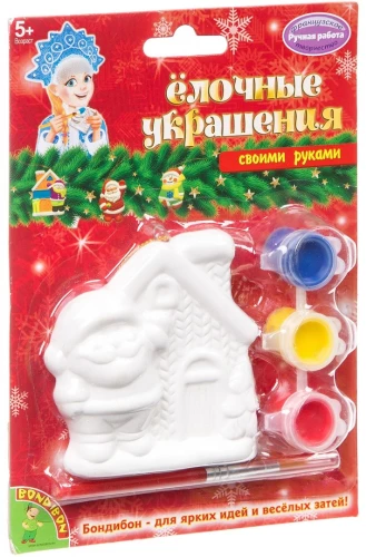 Radošais komplekts - Ziemassvētku rotājumi. Ziemassvētku vecīša mājiņa