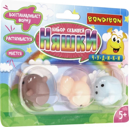 Squeezy-Set - Nyan: Bär, Hase, Ferkel