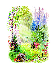 Pferd mit rotem Schweif
