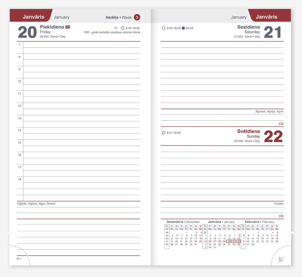 Terminkalender - NEW LINE 2025