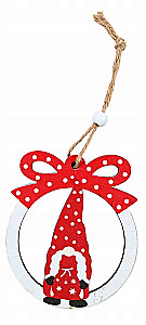 Wooden Christmas Pendant - Gnome, assorted design