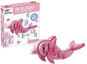 3D konstruktors - Delfīns, 46 detaļas