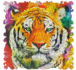 Figuraler Holzpuzzle - ANIMAL ART. Tiger 108 Teile