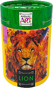 Figuraler Holzpuzzle - ANIMAL ART. Löwe, 112 Teile