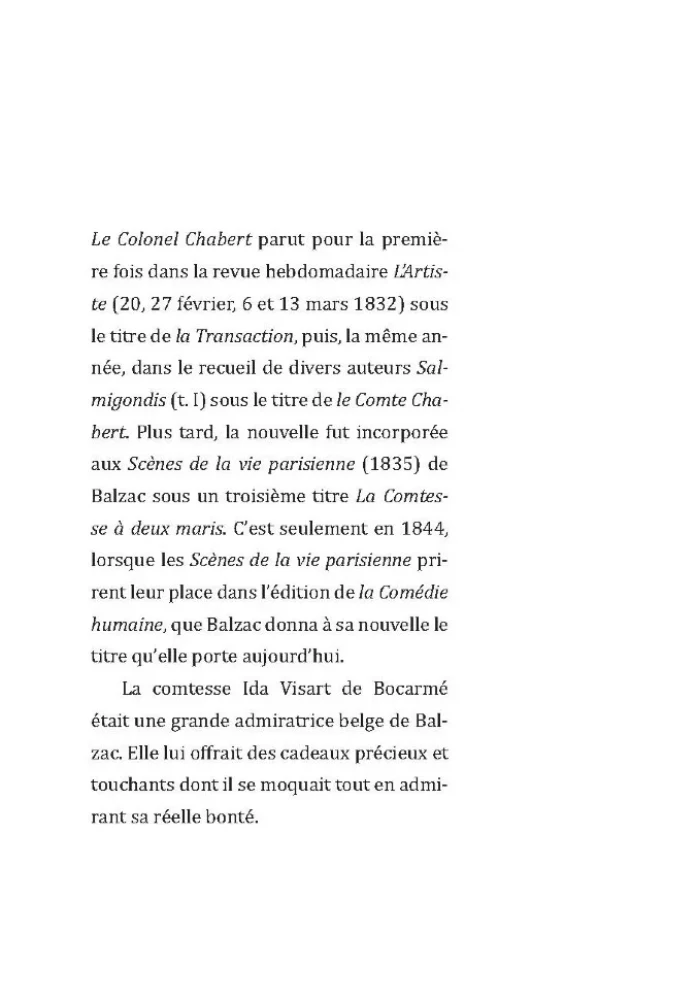 Der Colonel Chabert. Die Rote Bäckerei