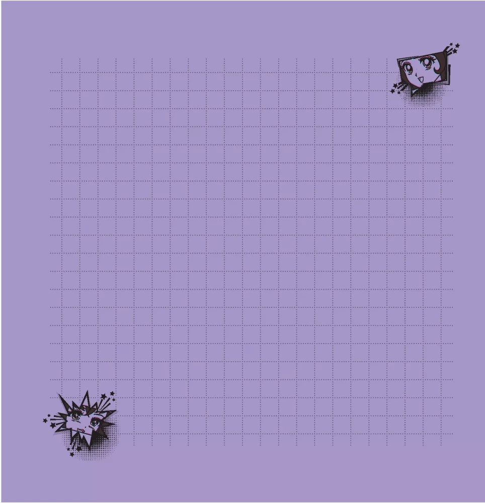 Užrašų knygelė - Anime Stilius (violetinė-žuotieji)