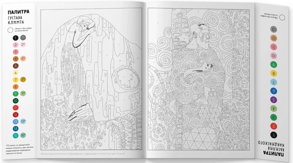 Krāsošana pēc numuriem - Zīmēju kā lielais mākslinieks. Gustavs Klimts un Vasilijs Kandinskis