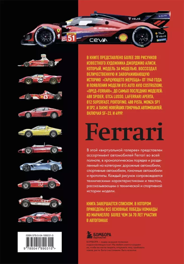 Visi Ferrari automobiliai: nuo Formulės-1 iki sportinių automobilių ir prototipų