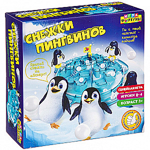 Brettspiel - Pinguine Schneeballschlacht