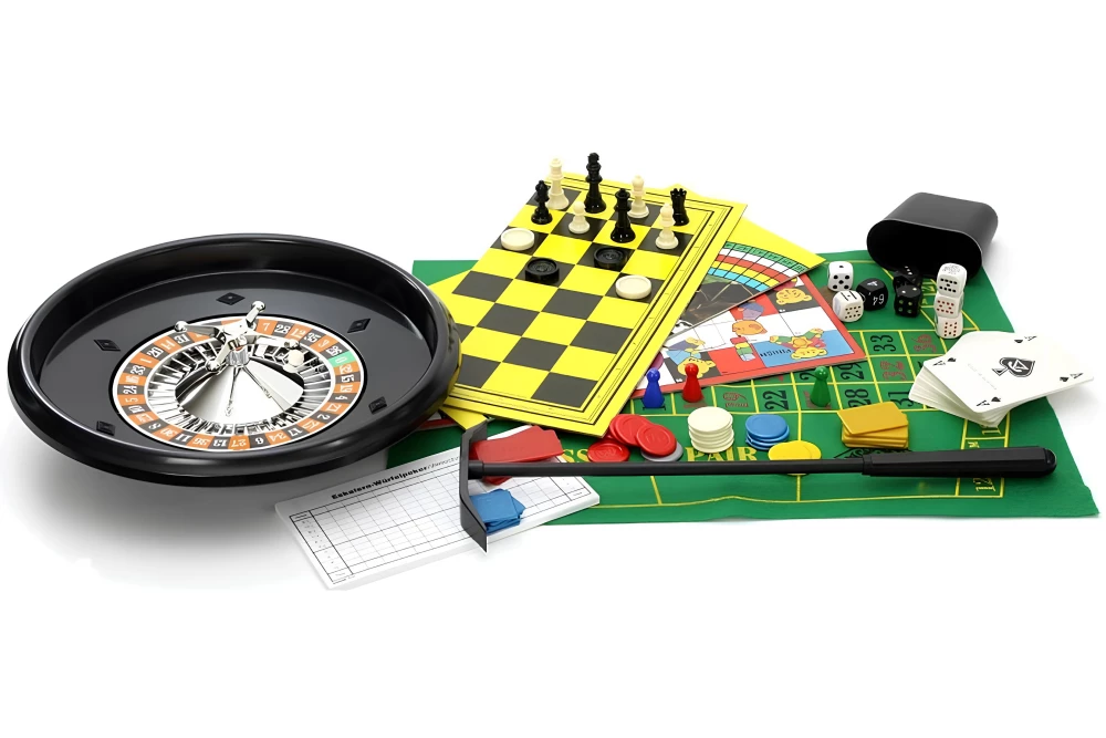 Zestaw 200 gier planszowych X-Large Games + szachy i ruletka