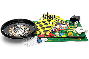 Zestaw 200 gier planszowych X-Large Games + szachy i ruletka