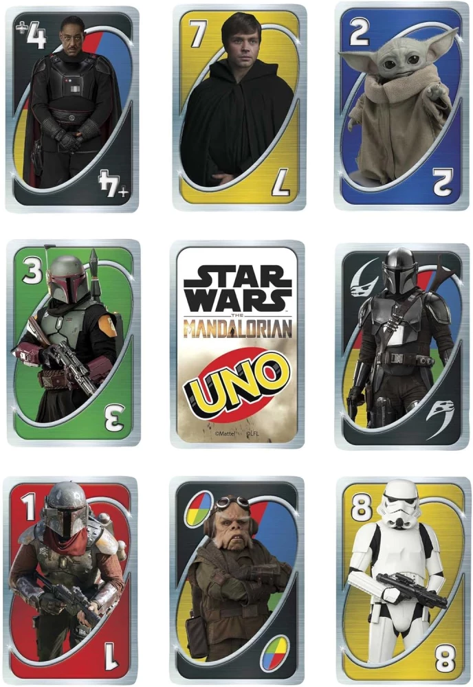 Desktop Card Game - UNO. Star Wars. The Mandalorian