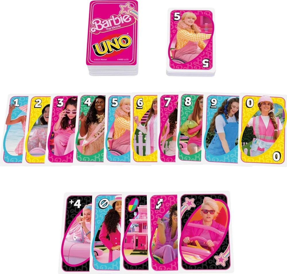 Board Card Game - UNO. Barbie
