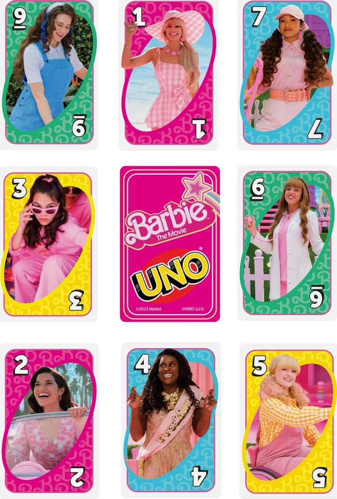 Board Card Game - UNO. Barbie
