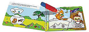 Wiederverwendbares Malbuch. Malen mit Wasser. Zauberhaftes Malbuch Waldtiere