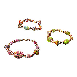 Set zum Basteln Armbänder zum Selbermachen Bijou (farbig)
