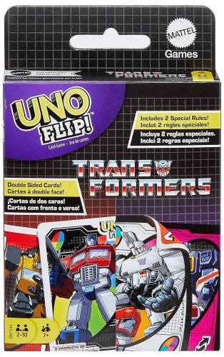 Stalo kortų žaidimas - UNO Flip! Transformers