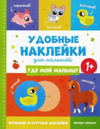 Gdzie mój maluch? 1+. Książka z naklejkami