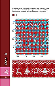 Scandinavian Patterns with Knitting Needles. Jacquard