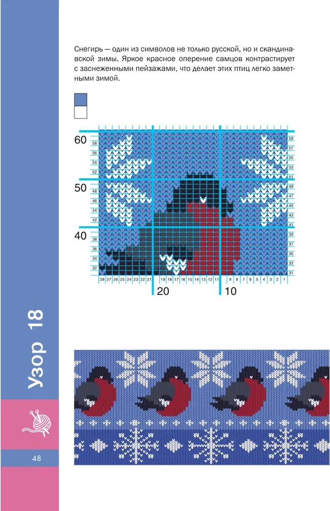 Scandinavian Patterns with Knitting Needles. Jacquard