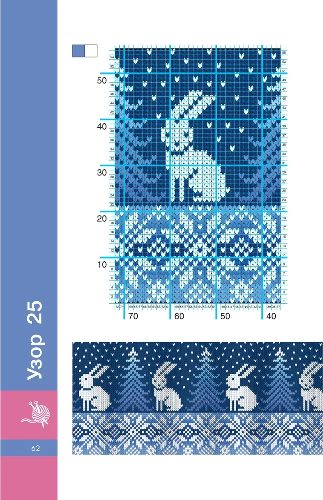 Scandinavian Patterns with Knitting Needles. Jacquard