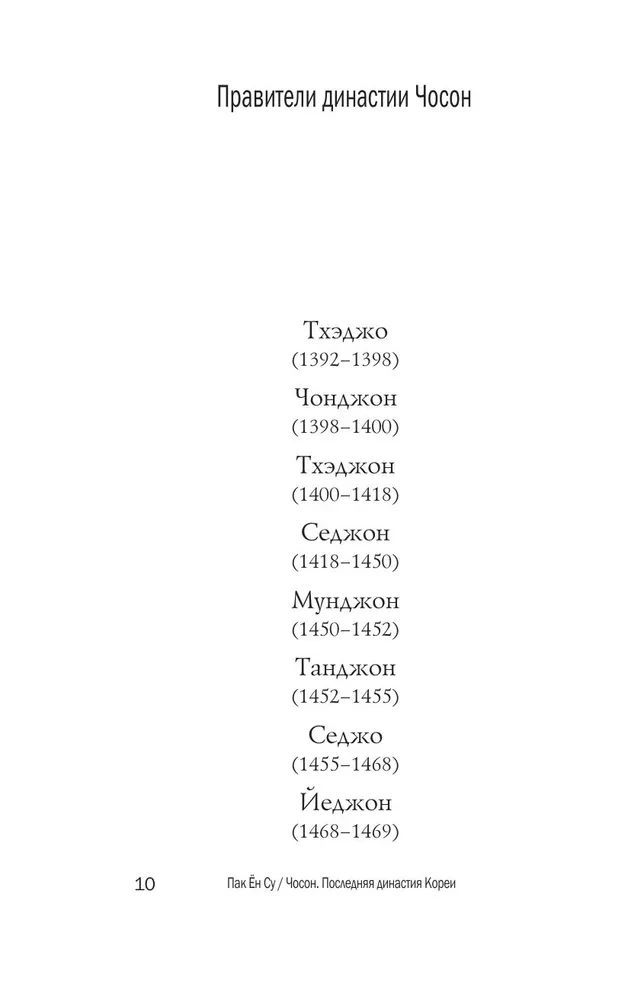 Choson. The Last Dynasty of Korea