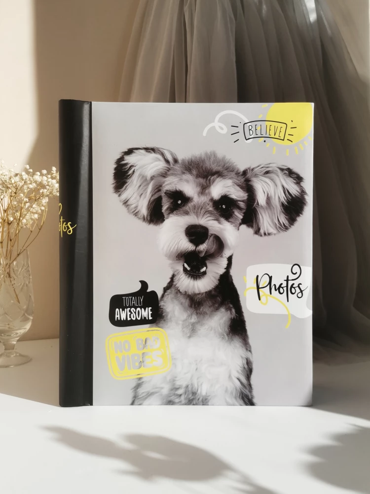 Album fotograficzny na 10 arkuszy magnetycznych - Fluffy pets. Hau (23x28)