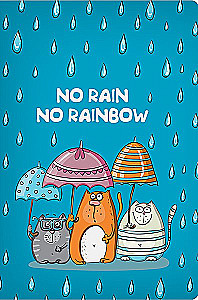 Notatnik A6 - No rain no rainbow