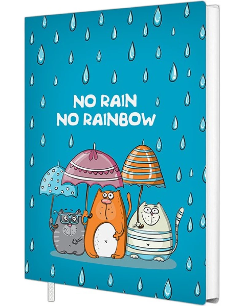 Notatnik A6 - No rain no rainbow