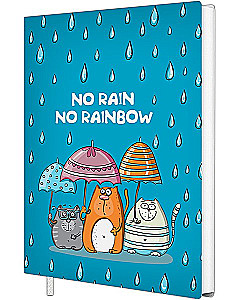 Notatnik A6 - No rain no rainbow