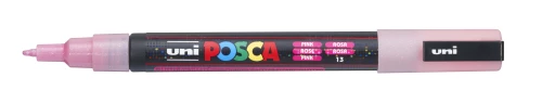 Marker UNI Posca PC-3M, kolor 13, różowy brokat