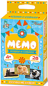 Игра настольная - Мемо. Кошки и собаки