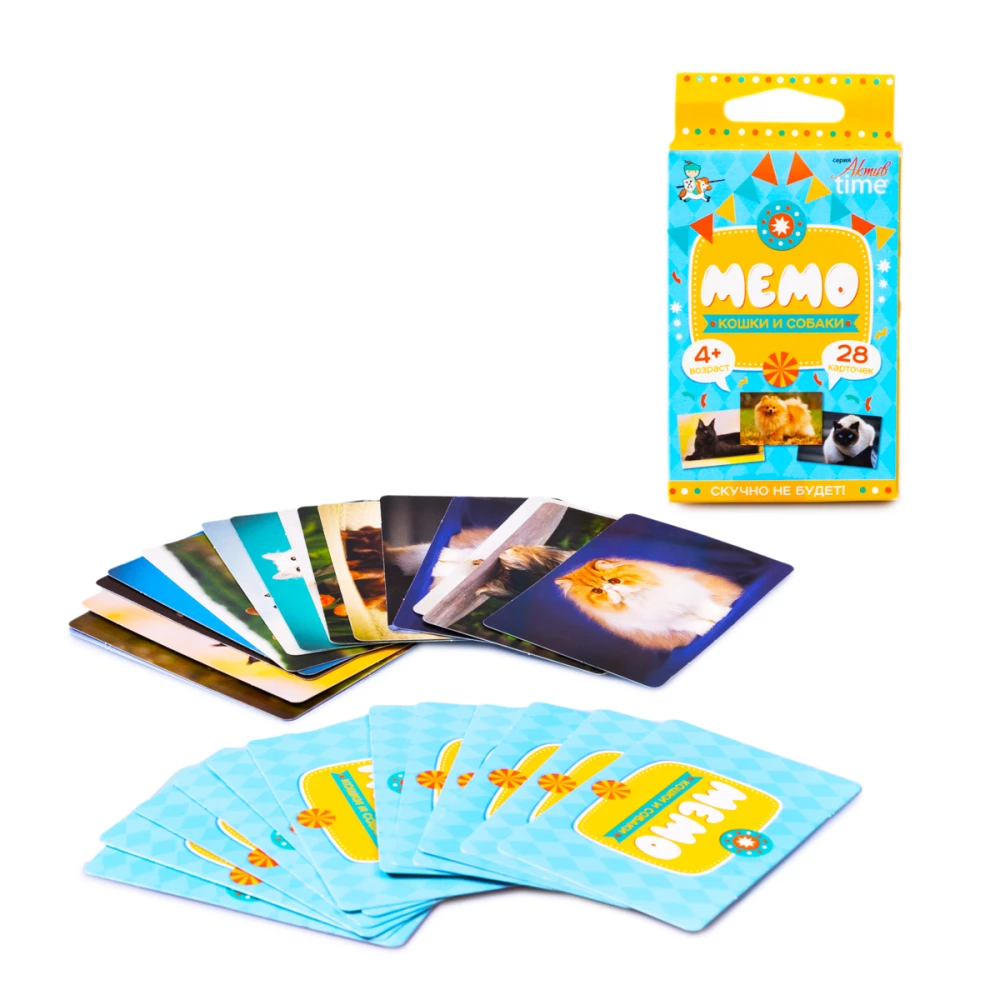 Игра настольная - Мемо. Кошки и собаки