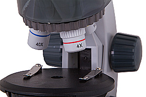 Levenhuk LabZZ M101 Microscope, Dark Gray
