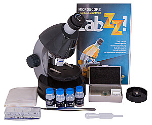 Levenhuk LabZZ M101 Microscope, Dark Gray