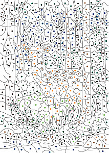 Der geheimnisvolle Wald. Farben, Symbole, Zahlen