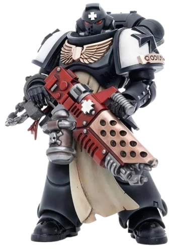 Figure - Black Templars Primaris Initiate Brother Raemont, 12cm