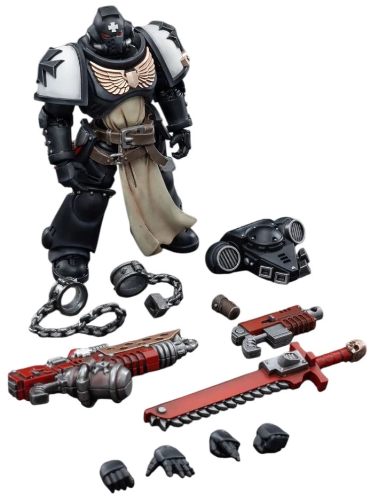 Figurīte - Black Templars Primaris Initiate Brother Raemont, 12cm