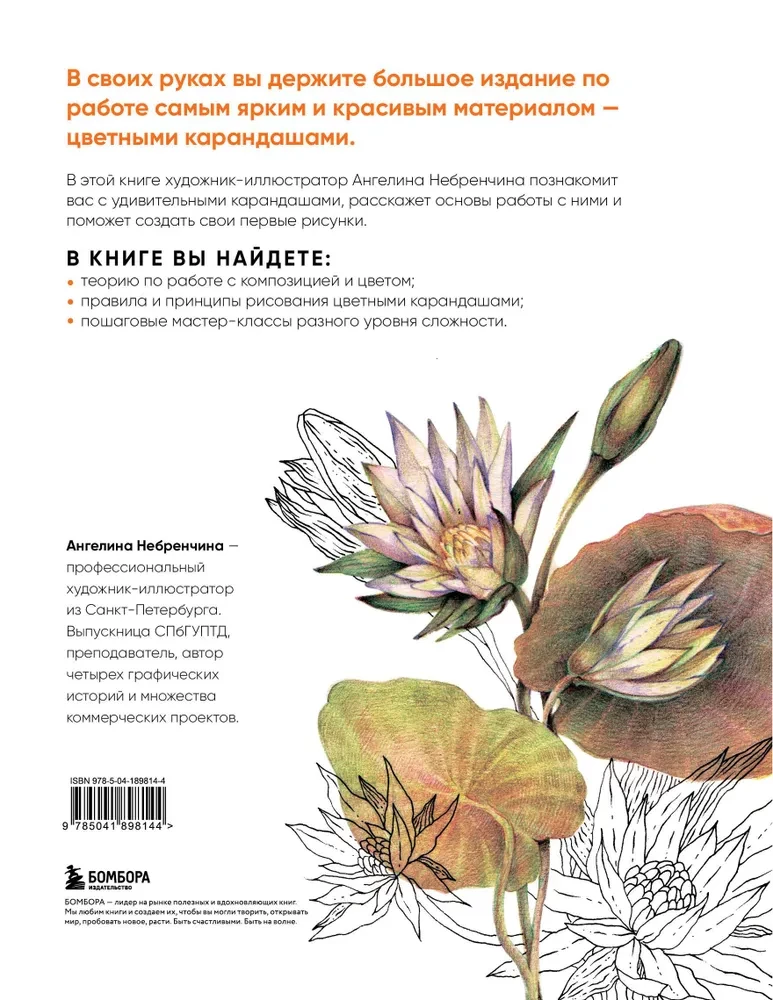 Большая книга цветных карандашей. Полное руководство по работе с нуля